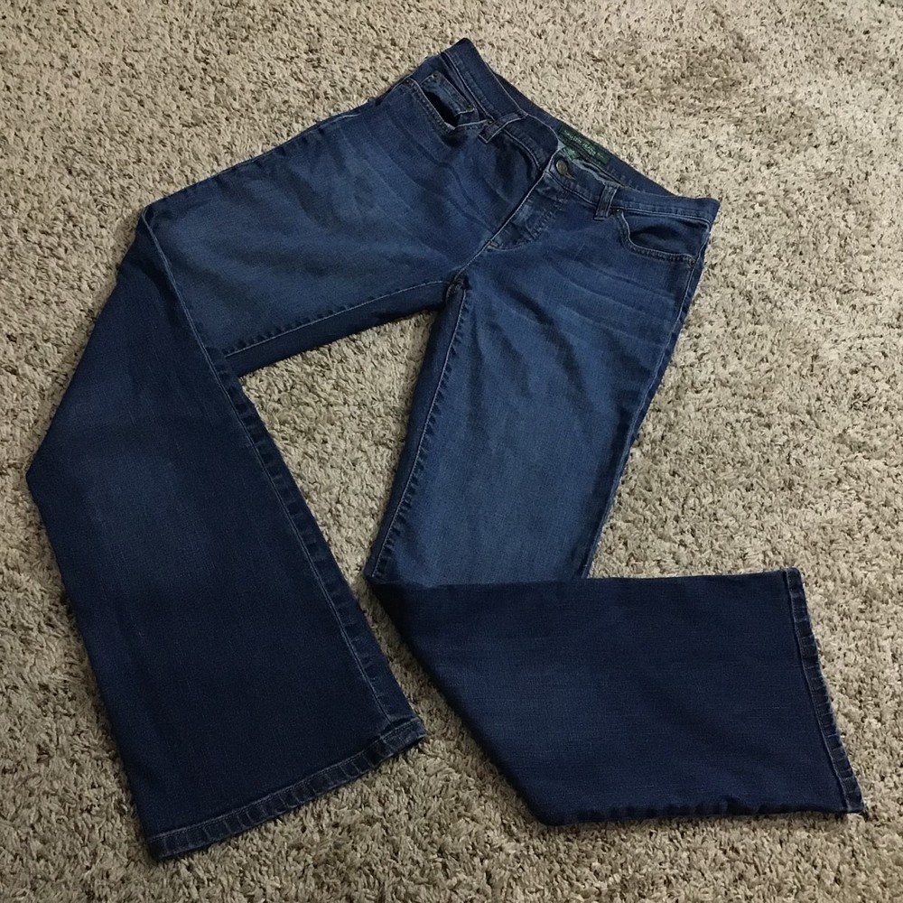 Lauren Jeans Co. Women's Jeans Size 4 Vintage Y2K Wide Bottoms Ralph Lauren
